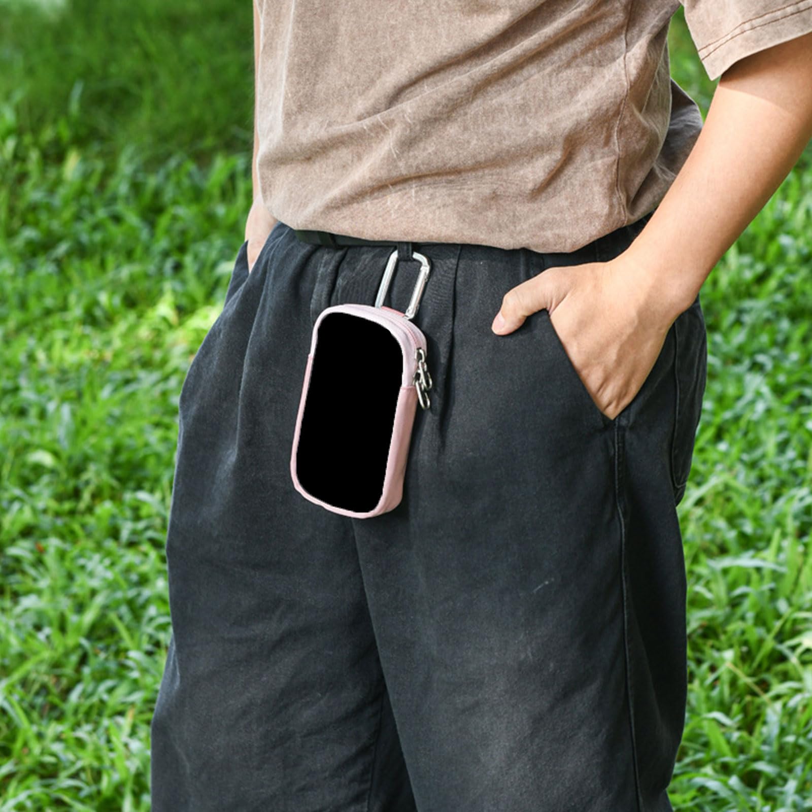 Amazon | MP3 MP4 プレーヤー ストレージバッグ 保護カバー カラビナ